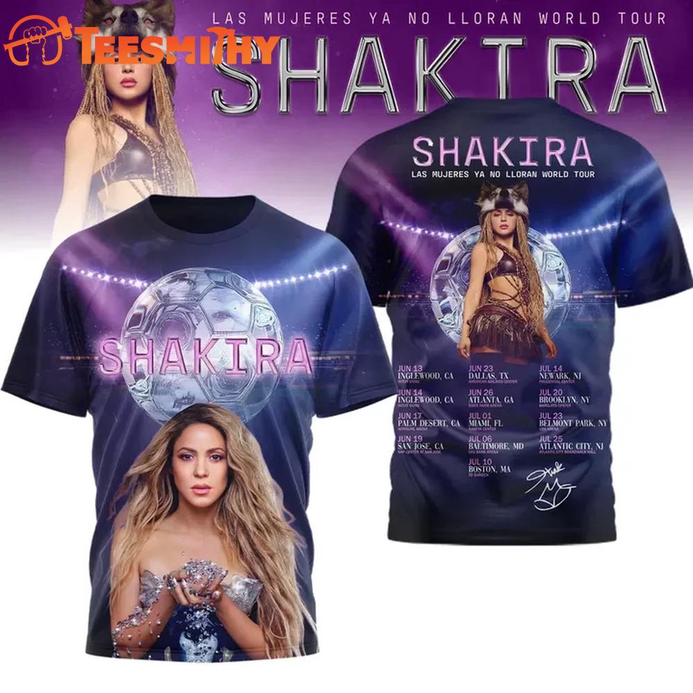 Shakira Special Las Mujeres Ya No Lloran World Tour 2026 T Shirt