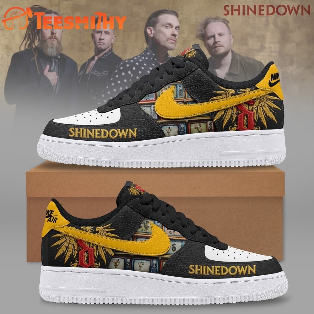 Shinedown Rock Band Custom Air Force 1 Shoes, Wings & TV Graphic Sneakers