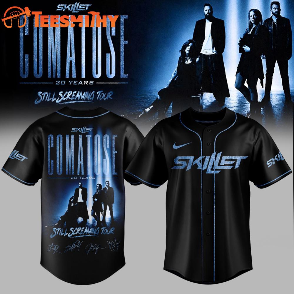 Skillet Comatose 20 Years Still Screaming Tour Baseball Jersey