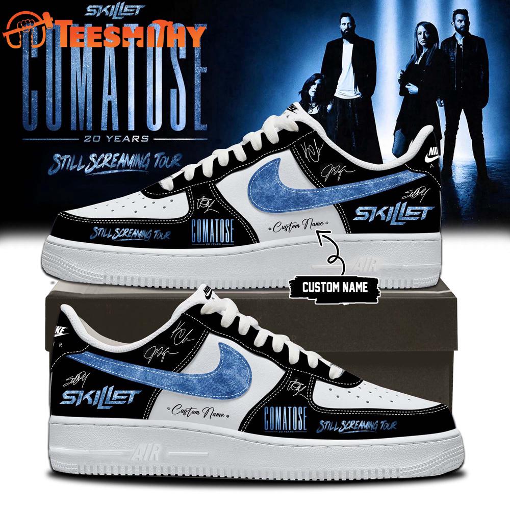 Skillet Comatose 20 Years Still Screaming Tour Signature Black Air Force 1 Shoes