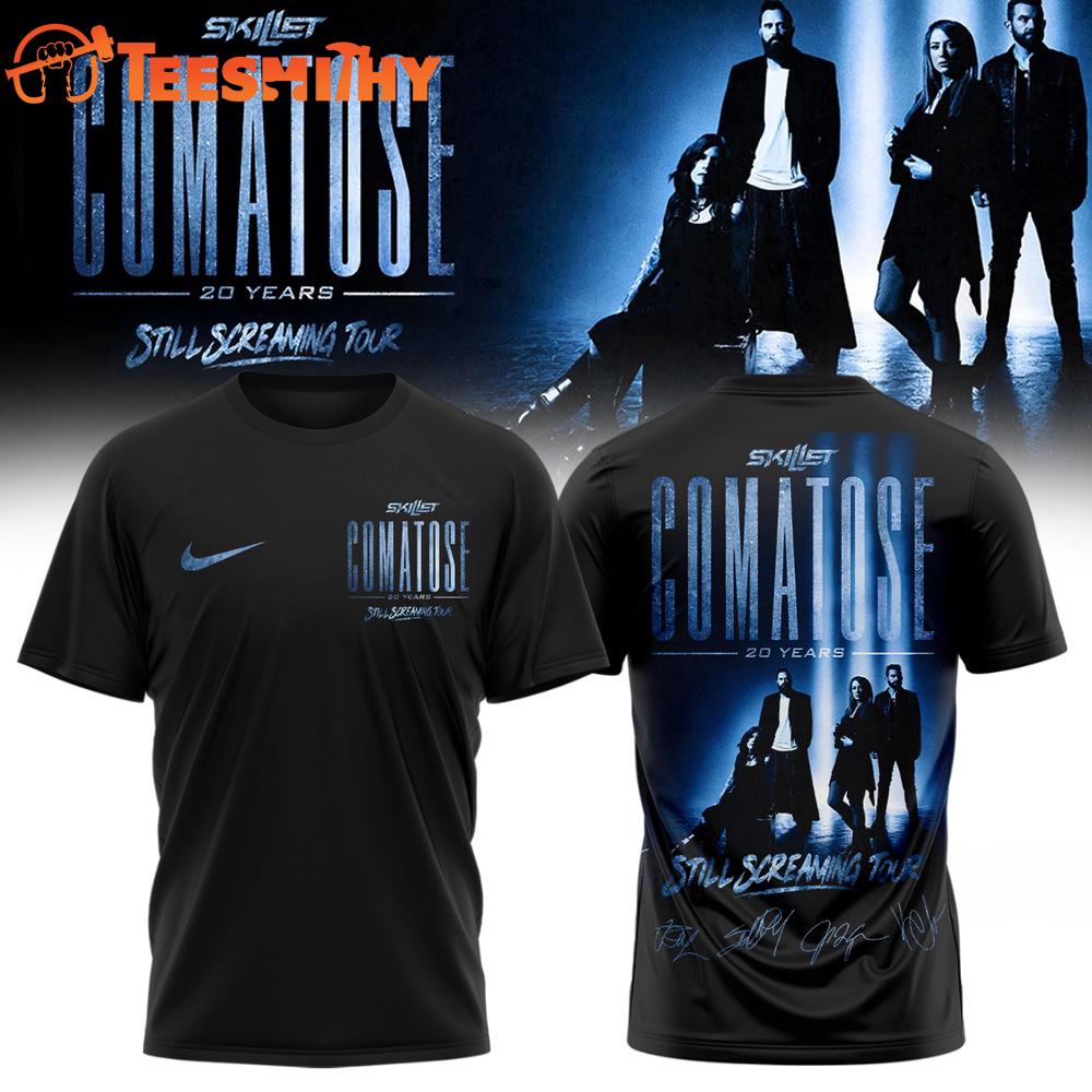 Skillet Comatose 20 Years Still Screaming Tour T Shirt