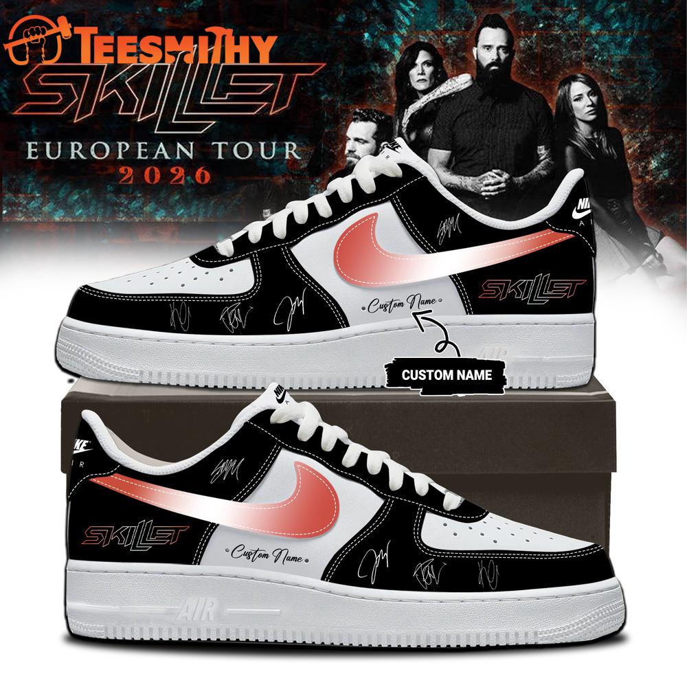 SKILLET EUROPEAN TOUR 2026 Limited Edition Signature Air Force 1 Shoes
