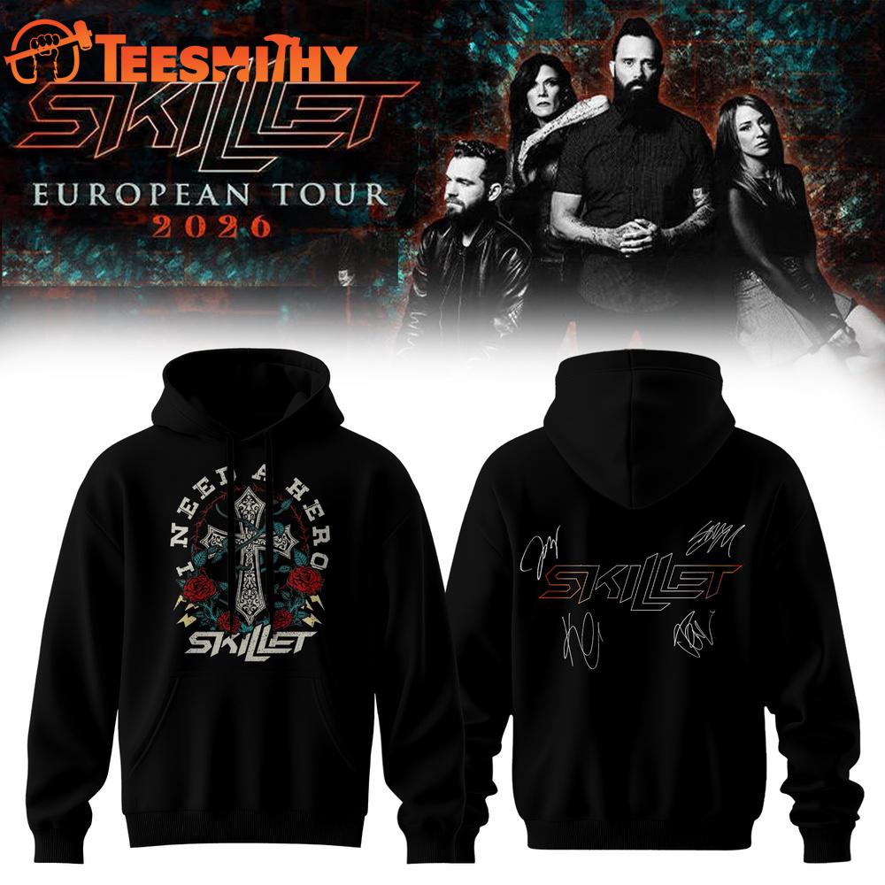 SKILLET EUROPEAN TOUR 2026 Signature New Design Hoodie