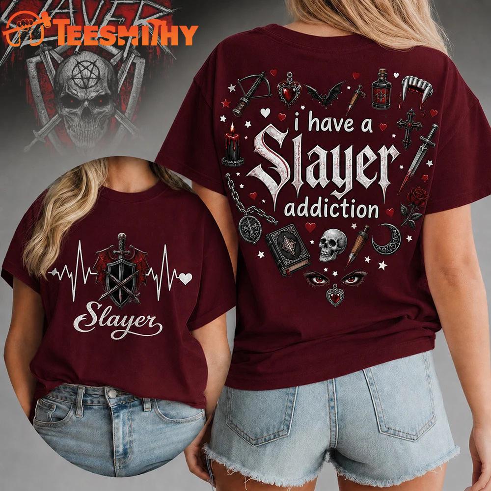Slayer Heartbeat Lover Unisex 3D Shirt 1 Slayer Heartbeat Lover Unisex 3D Shirt