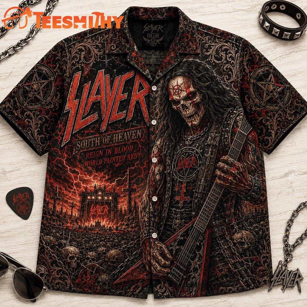 Slayer Music Graphic 2026 Summer Hawaiian Shirt
