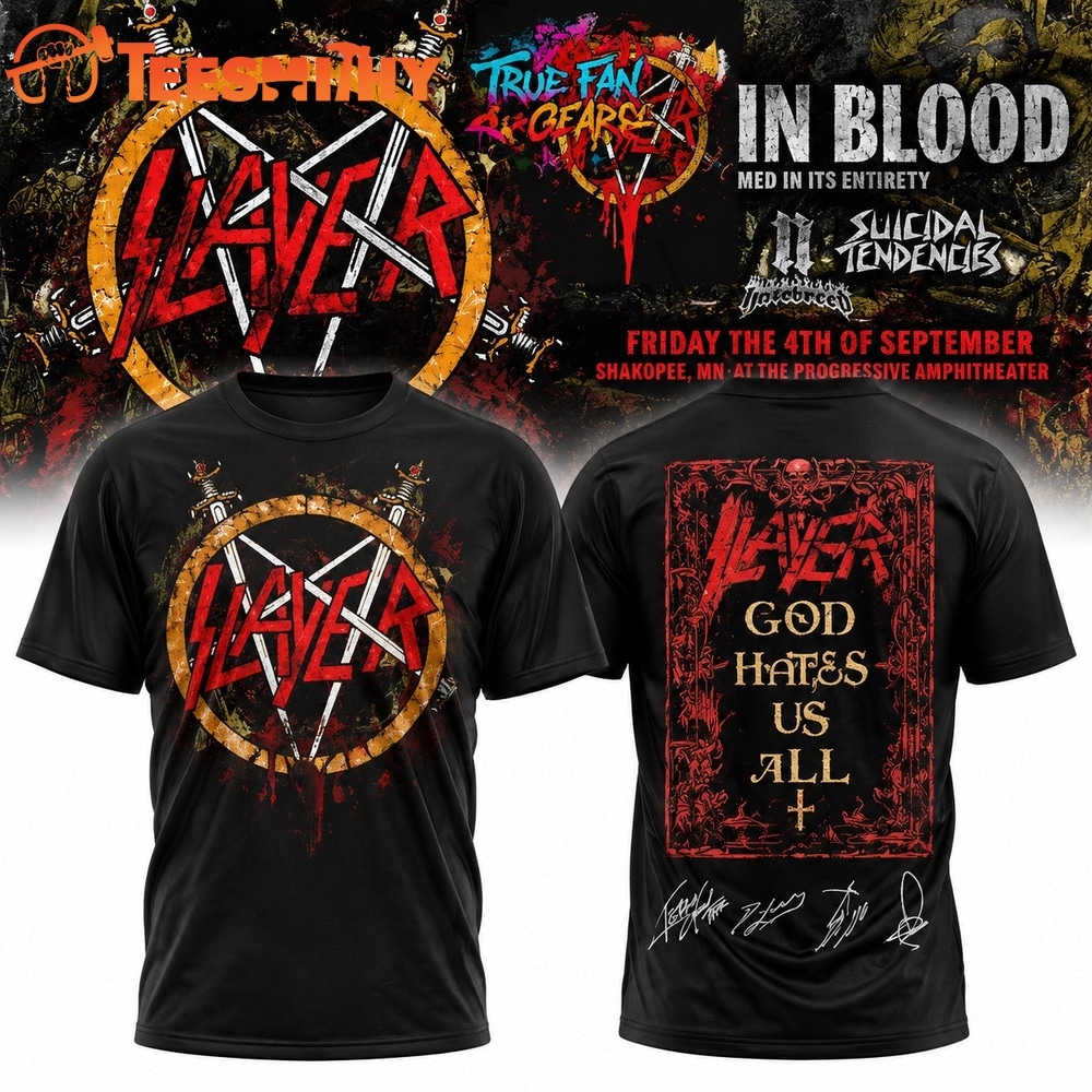 Slayer Reign in Blood 40th Anniversary 2026 Limited Edition T Shirt