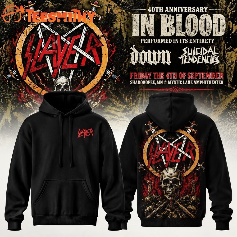 Slayer Reign in Blood 40th Anniversary 2026 Signature Hoodie