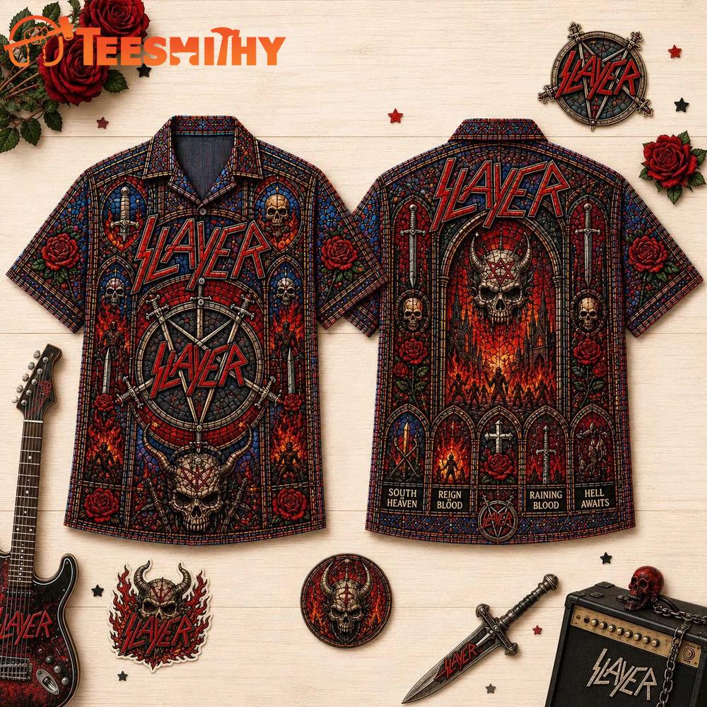 Slayer Vintage Music Summer Hawaiian Shirt