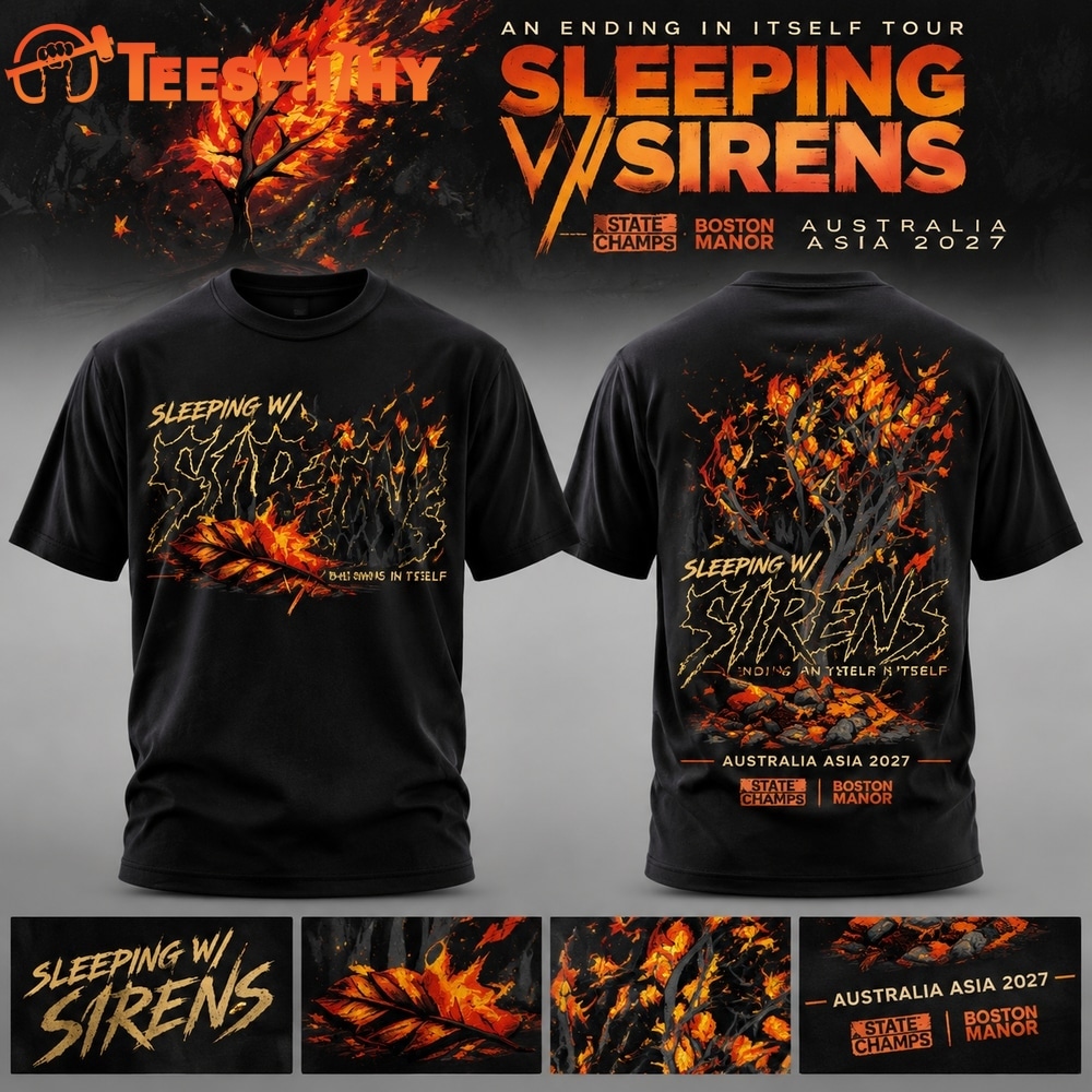 Sleeping With Sirens Australia Tour 2027 T Shirt