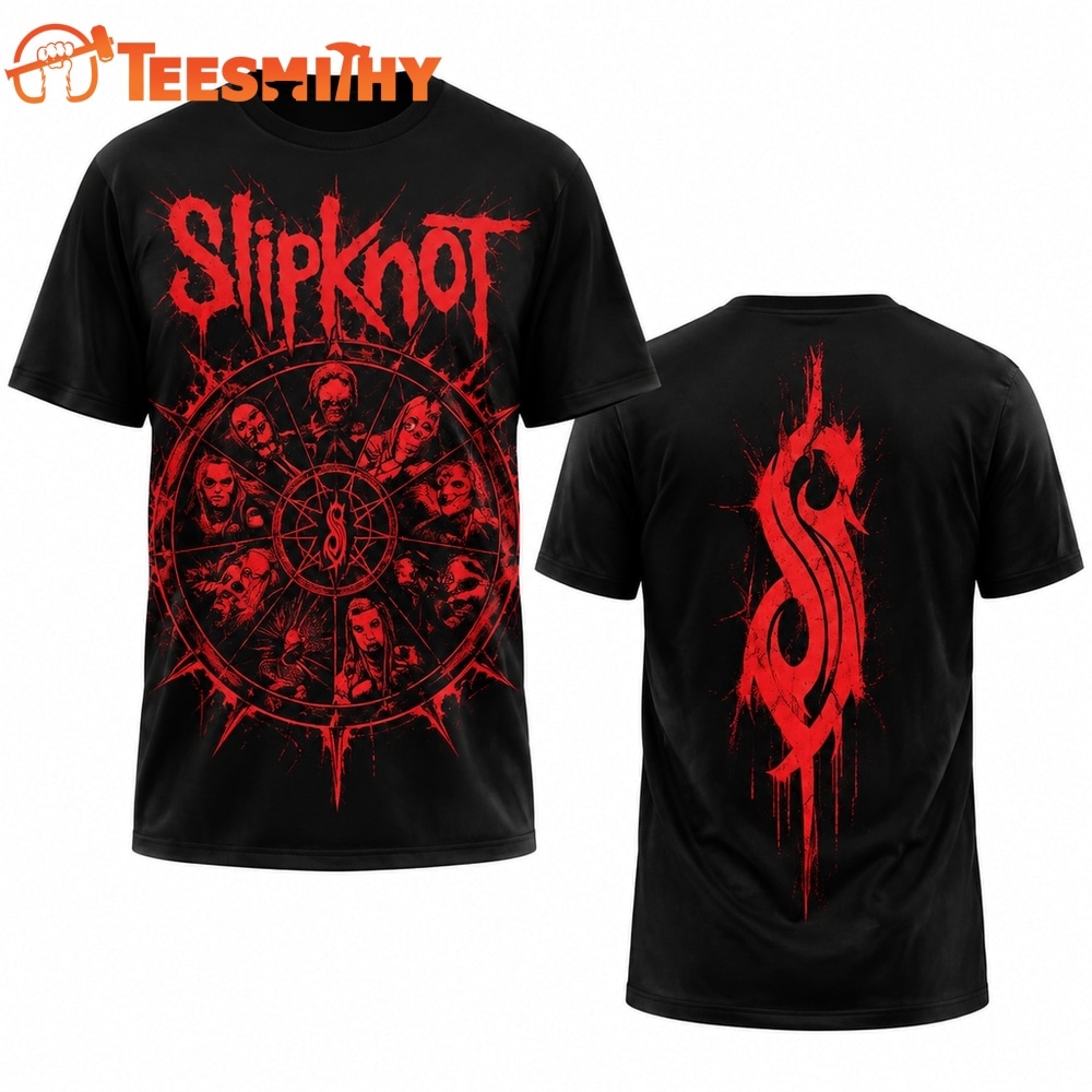Slipknot Dark Legacy Stadium Tour 2026 Black T Shirt