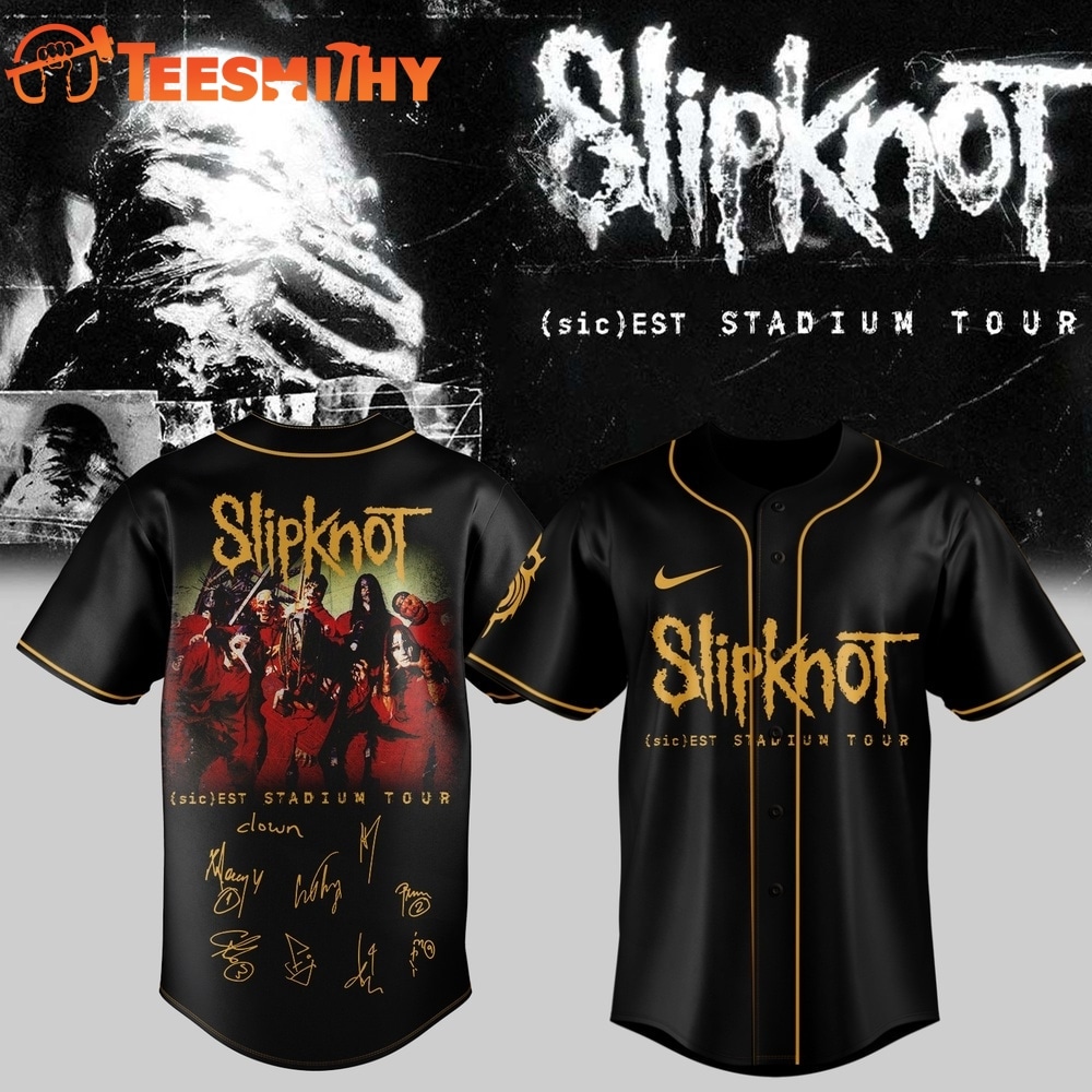 Slipknot sic est Stadium Tour 2027 Graphic Signature Baseball Jersey