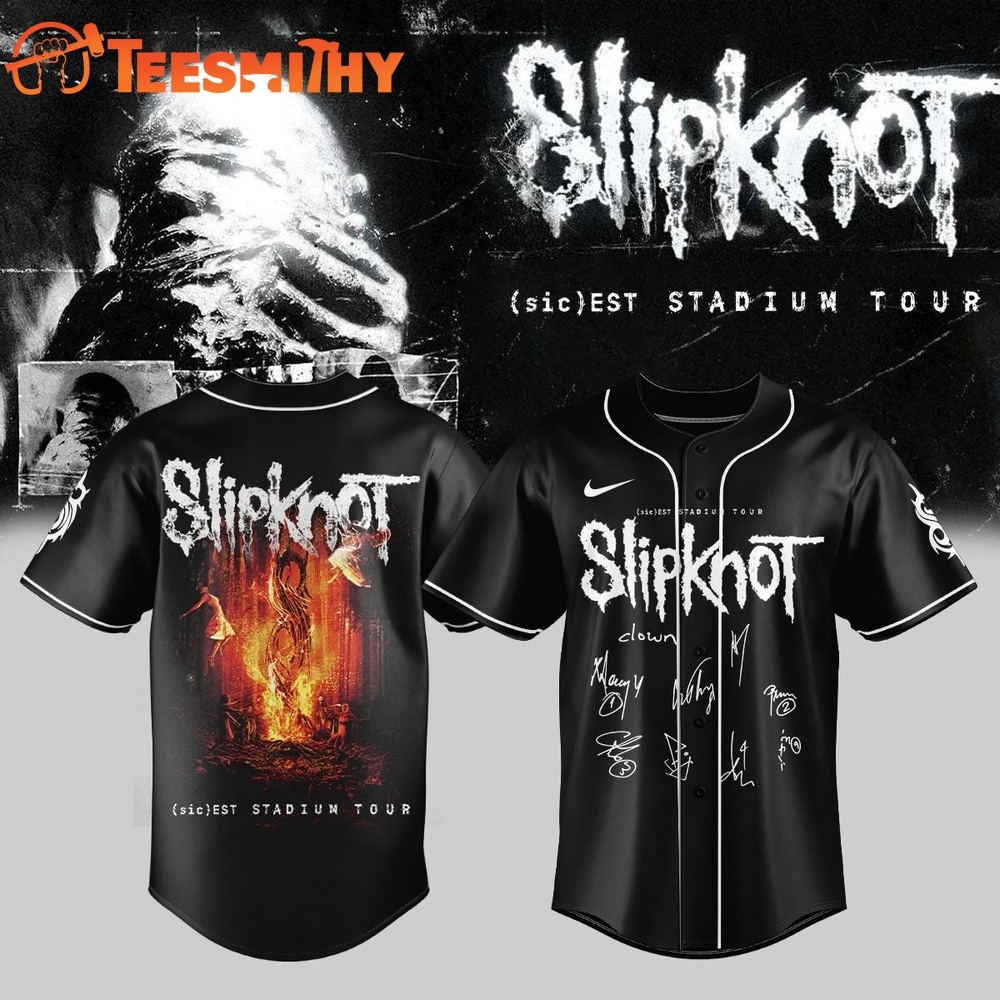 Slipknot sic est Stadium Tour 2027 Signature Baseball Jersey