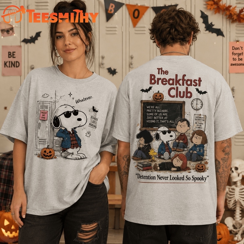 Snoopy Breakfast Club Detention Never Looked So Spooky 3D Shirt