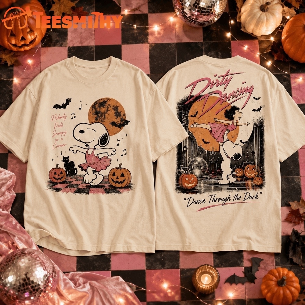 Snoopy Dirty Dancing Halloween Dance Through The Dark 3D Shirt