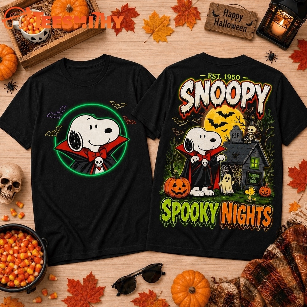 Snoopy Halloween Spooky Nights 3D Shirt