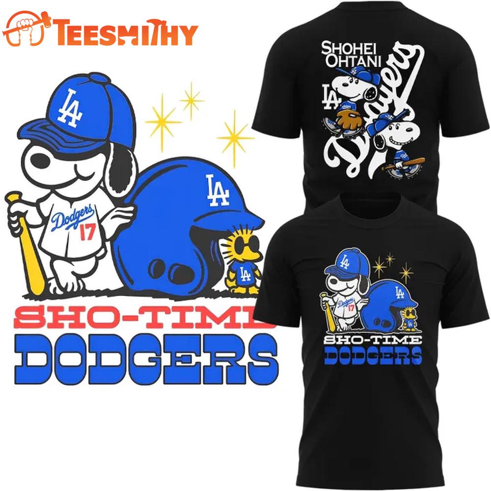 Snoopy SHO-TIME Los Angeles Dodgers T Shirt