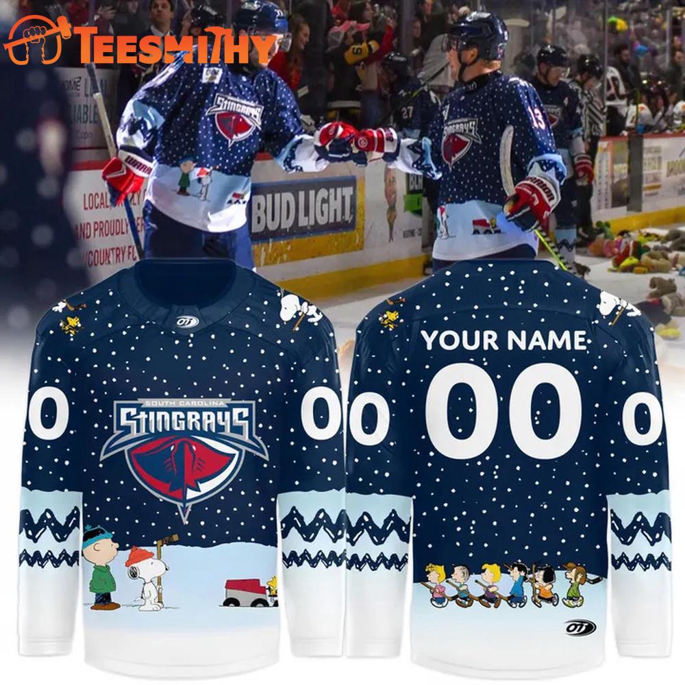 Snoopy South Carolina Stingrays Peanuts 2025 Hockey Jersey