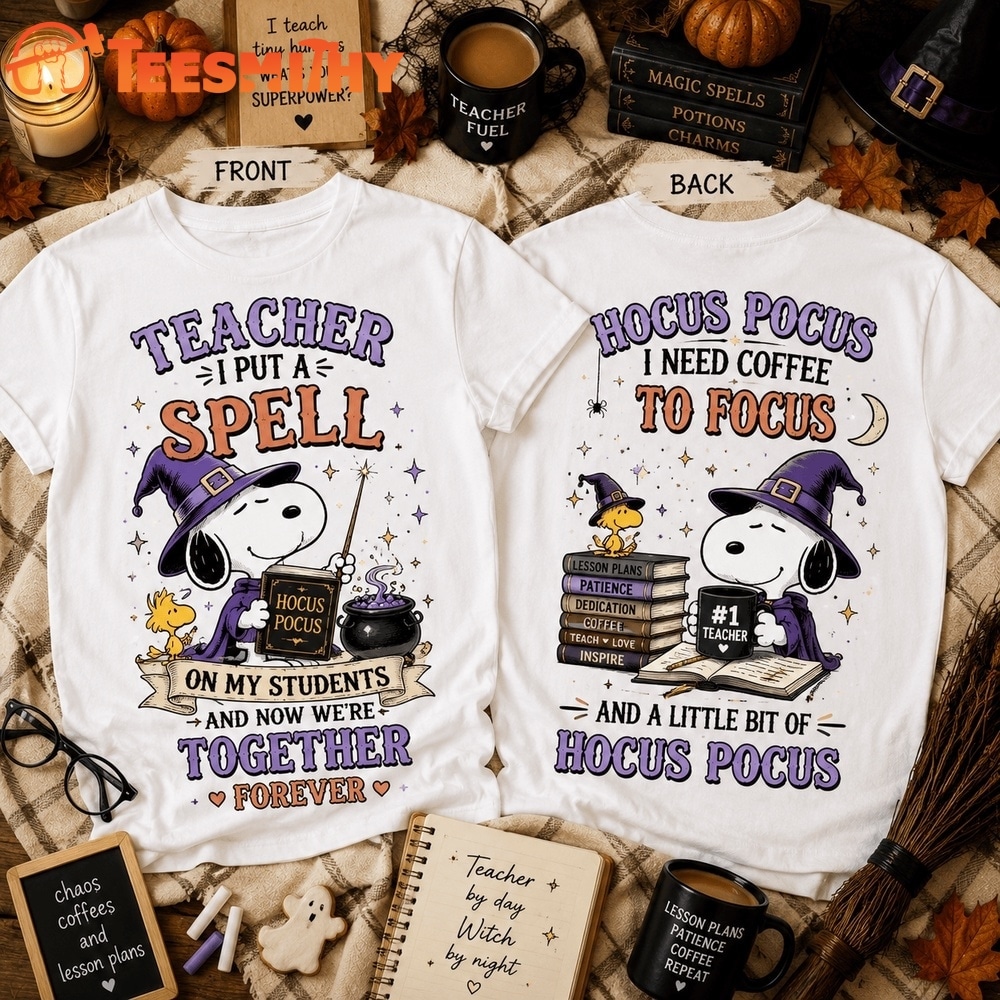 Snoopy Teacher by Day, Witch by Choice 3D Shirt