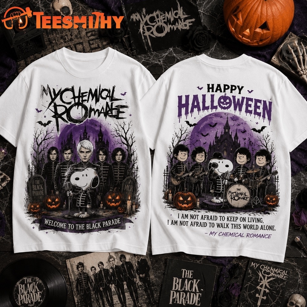 Snoopy x My Chemical Romance Halloween 3D Shirt