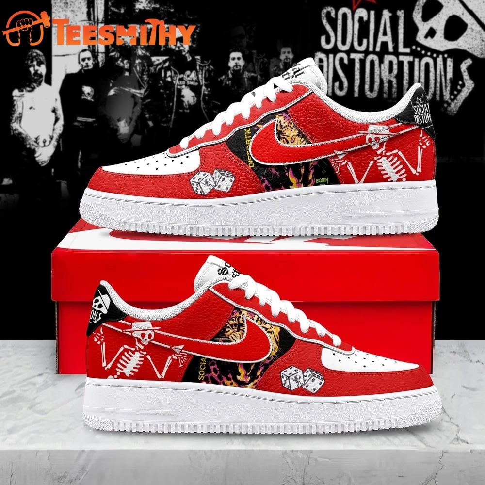 Social Distortion Skelly & Dice Custom Air Force 1 Shoes