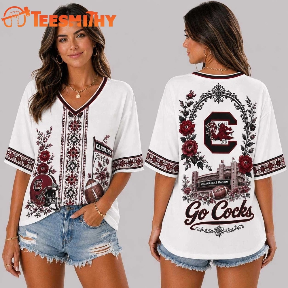 South Carolina Gamecocks NCAA Collegiate Pride Collection V Neck T Shirt