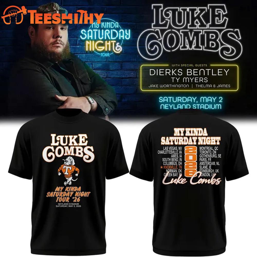 Special 2026 Luke Combs x Tennessee Football T-Shirt