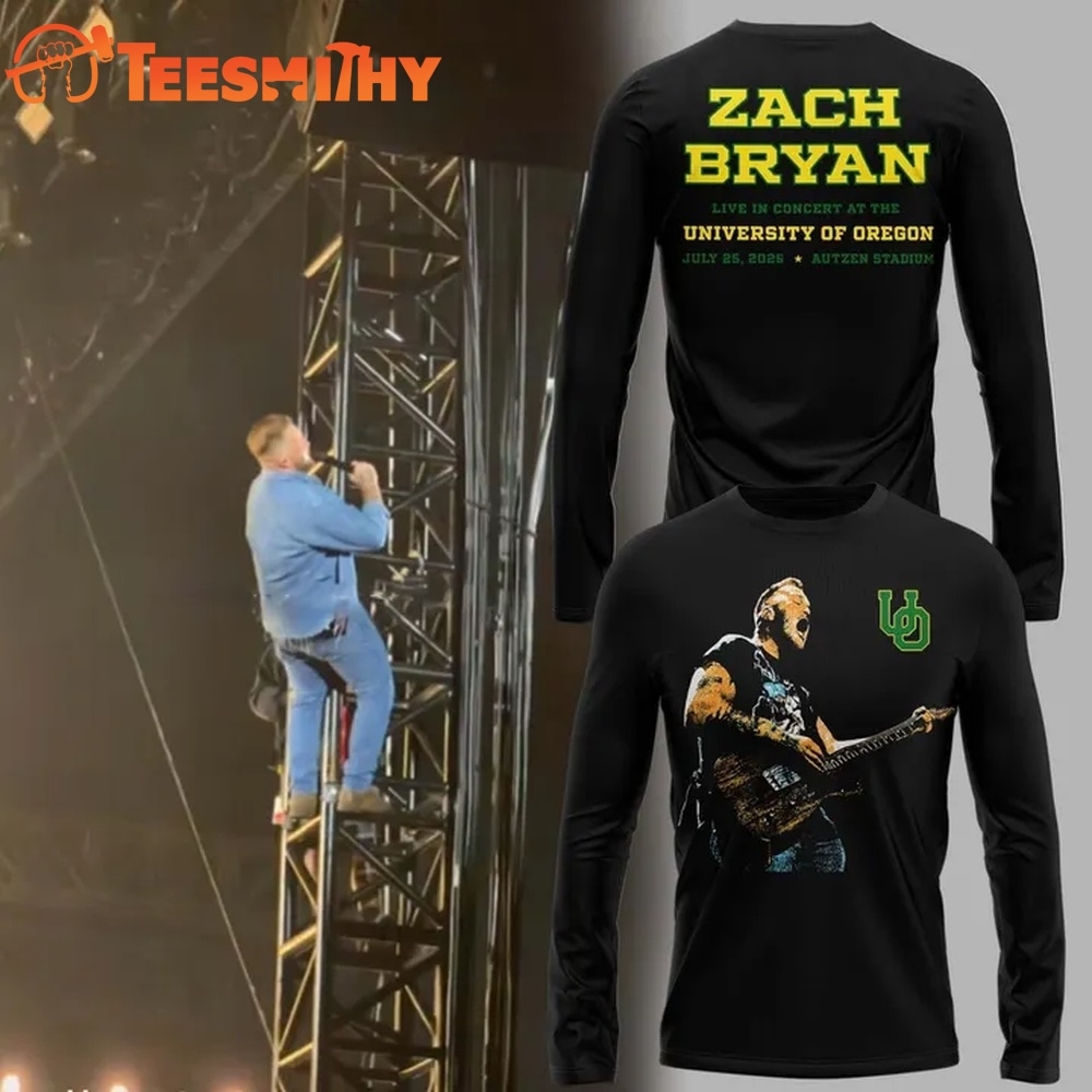 Special 2026 Zach Bryan x Oregon Ducks Long Sleeve Shirt