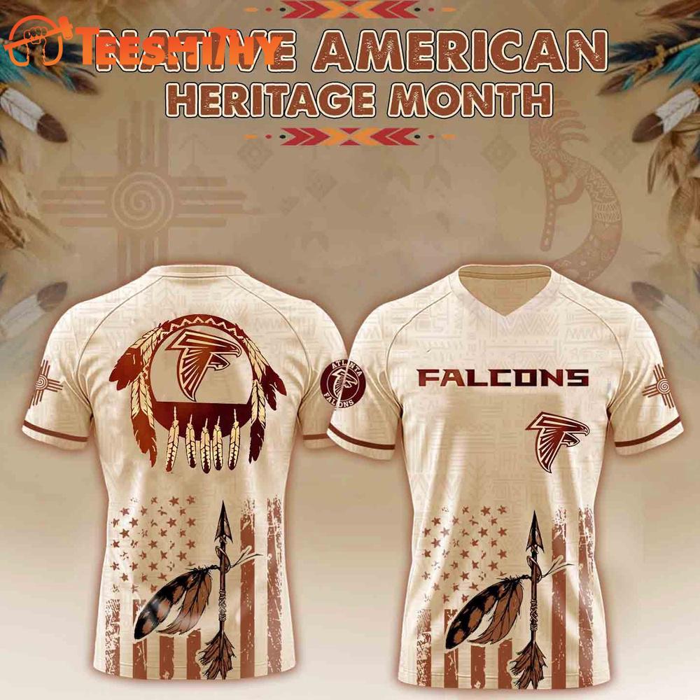 Special Edition 2025 Atlanta Falcons x Native American Custom Football Jersey
