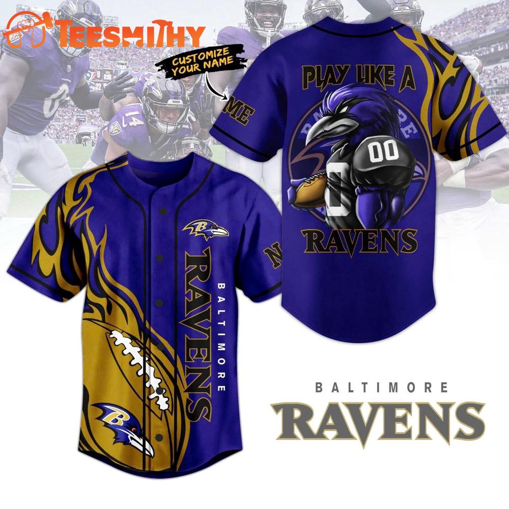 Special Edition 2025 Baltimore Ravens Team Custom Baseball Jersey