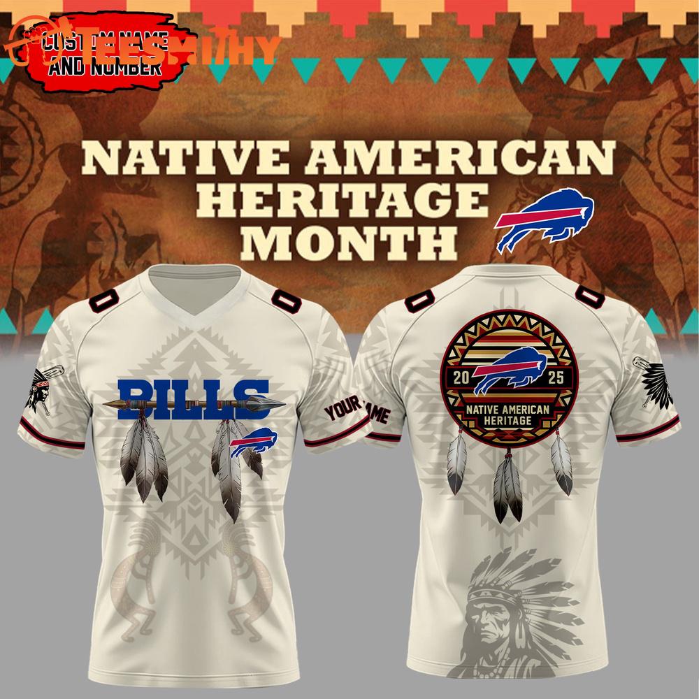 Special Edition 2025 Buffalo Bills x Native American Custom Football Jerey