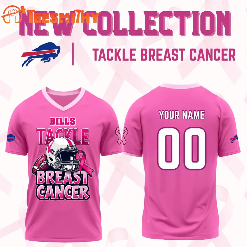 Special Edition 2025 Buffalo Bills x Tackle Breast Cancer Custom Football Jerey