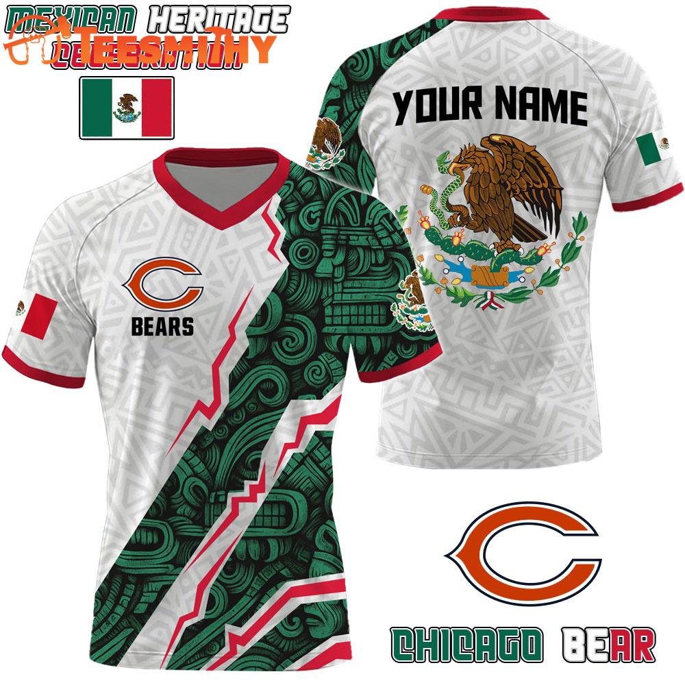 Special Edition 2025 Chicago Bears x Mexican Heritage Celebration Custom Football Jersey