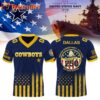 Special Edition 2025 Dallas Cowboys x United States Navy 250 Years Custom Football Jersey