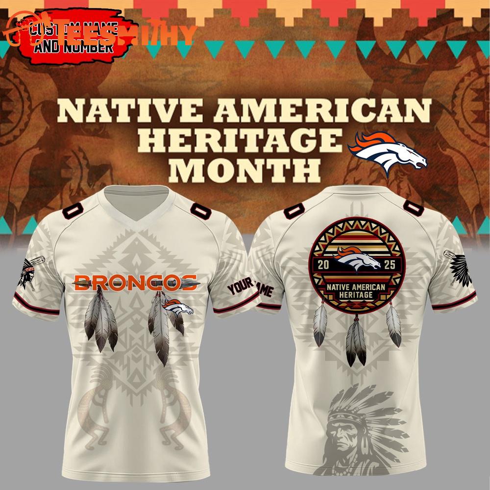 Special Edition 2025 Denver Broncos x Native American Heritage Month Custom Football Jersey