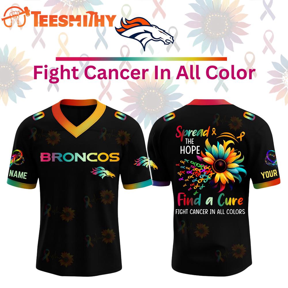 Special Edition 2025 Denver Broncoss x Breast Cancer Awareness Month Color Custom Football Jersey