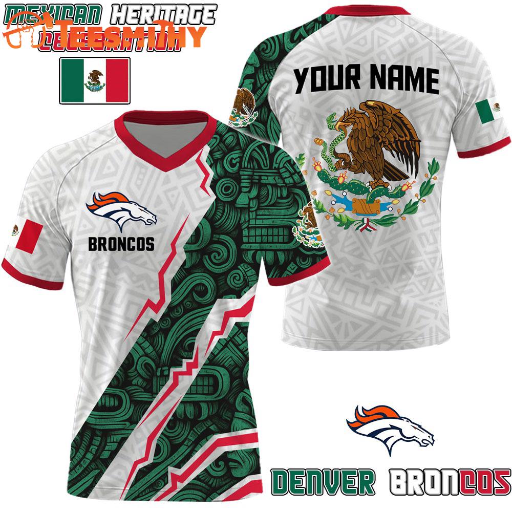Special Edition 2025 Denver Broncoss x Mexican Heritage Celebration Custom Football Jersey