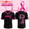 Special Edition 2025 Kansas City Chiefs Breast Cancer Awareness Month Black Flag Custom Football Jersey