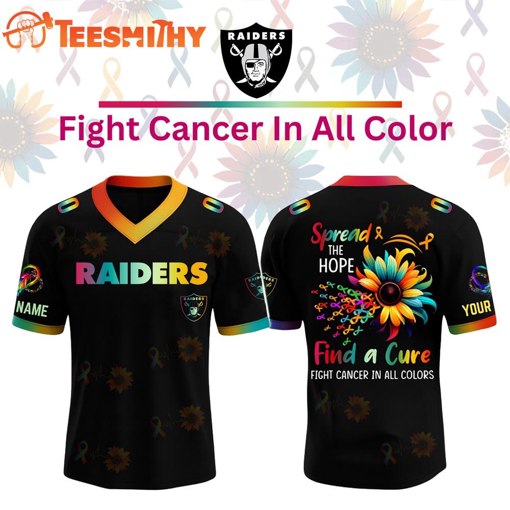 Special Edition 2025 Las Vegas Raiders x Breast Cancer Awareness Month Custom Football Jersey