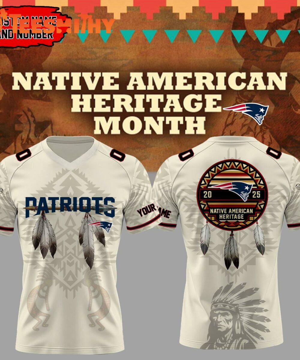 Special Edition 2025 New England Patriots x Native American Heritage Month Custom Football Jersey
