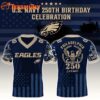 Special Edition 2025 Philadelphia Eagles x U.S. Navy 250th Birthday Celebration  Custom Football Jersey