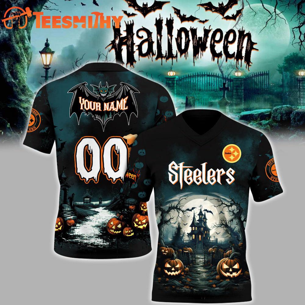 Special Edition 2025 Pittsburgh Steelers x Halloween Custom Football Jersey