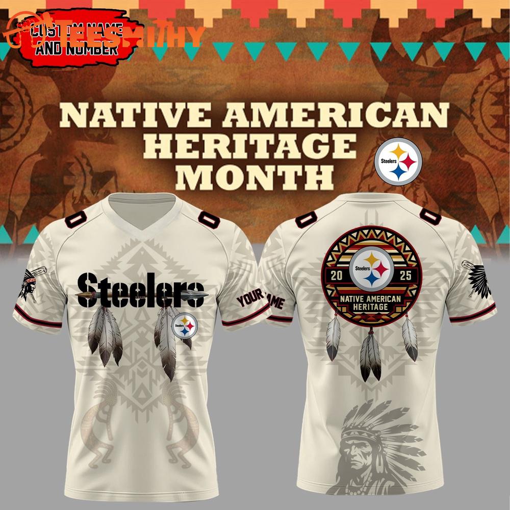 Special Edition 2025 Pittsburgh Steelers x Native American Heritage Month Custom Football Jersey