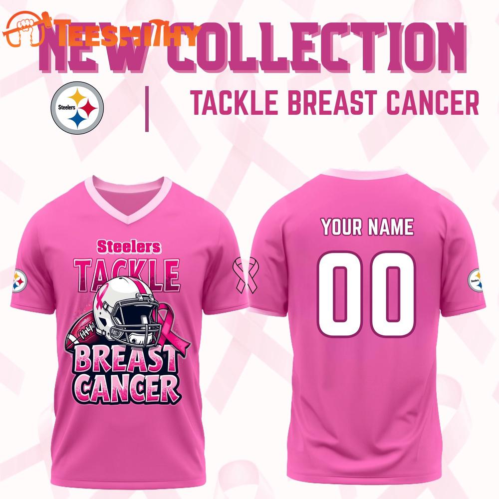 Special Edition 2025 Pittsburgh Steelers x Tackle Breast Cancer Custom Football Jersey