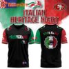 Special Edition 2025 San Francisco 49ers Italian Heritage Night x Columbus Parade Custom Football Jersey