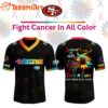 Special Edition 2025 San Francisco 49ers x Breast Cancer Awareness Month Black Color Custom Football Jersey