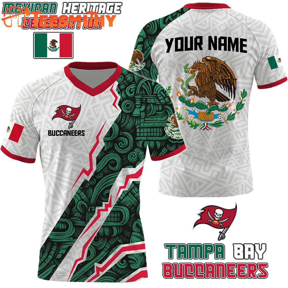 Special Edition 2025 Tampa Bay Buccaneers x Mexican Heritage Celebration Custom Football Jersey
