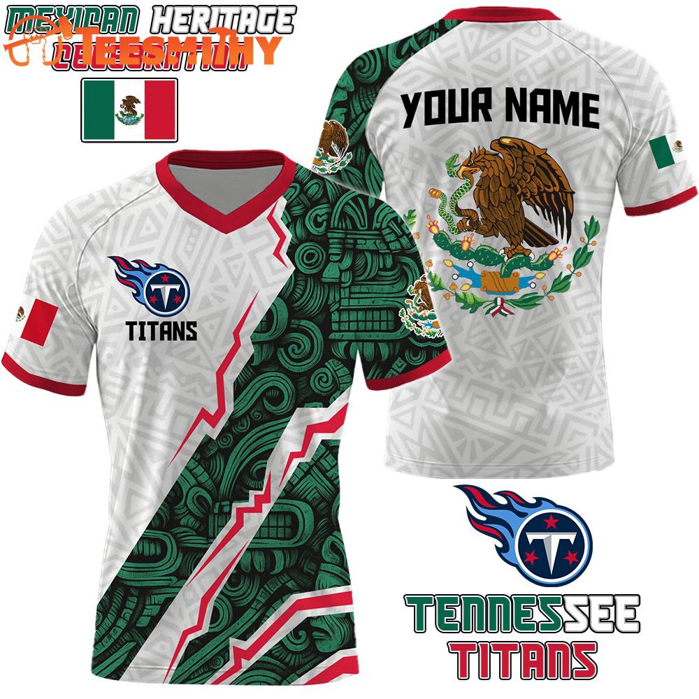 Special Edition 2025 Tennessee Titans x Mexican Heritage Celebration Custom Football Jersey
