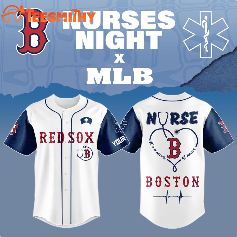 Special Edition Boston Red Sox x Nurses Night Custom Baseball Jersey