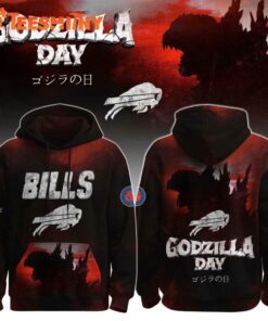 Special Edition Buffalo Bills 2025 Happy Godzilla Day Monster Hoodie Custom prints store T-shirts, mugs, face masks, posters