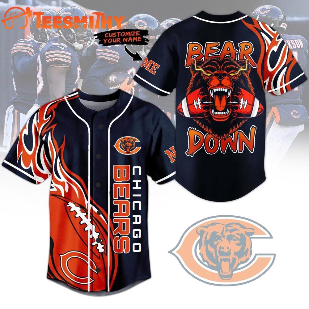 Special Edition Chicago Bears Team Custom Baseball Jersey